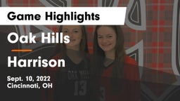 Oak Hills  vs Harrison  Game Highlights - Sept. 10, 2022