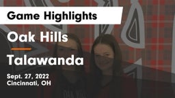 Oak Hills  vs Talawanda  Game Highlights - Sept. 27, 2022