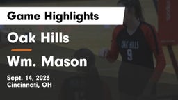 Oak Hills  vs Wm. Mason  Game Highlights - Sept. 14, 2023
