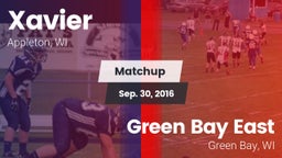 Matchup: Xavier High vs. Green Bay East  2016