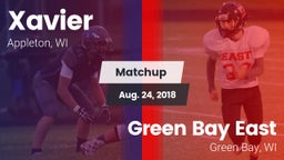 Matchup: Xavier High vs. Green Bay East  2018