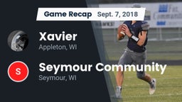 Recap: Xavier  vs. Seymour Community  2018