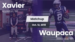 Matchup: Xavier High vs. Waupaca  2018