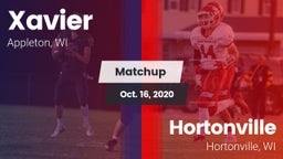 Matchup: Xavier High vs. Hortonville  2020