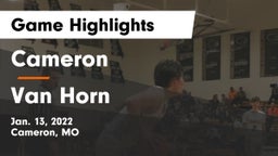 Cameron  vs Van Horn  Game Highlights - Jan. 13, 2022