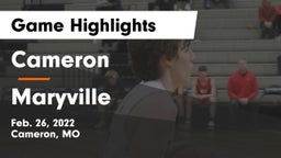 Cameron  vs Maryville  Game Highlights - Feb. 26, 2022