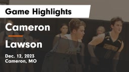 Cameron  vs Lawson  Game Highlights - Dec. 12, 2023