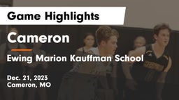 Cameron  vs Ewing Marion Kauffman School Game Highlights - Dec. 21, 2023