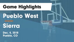 Pueblo West  vs Sierra  Game Highlights - Dec. 4, 2018