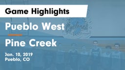Pueblo West  vs Pine Creek Game Highlights - Jan. 10, 2019