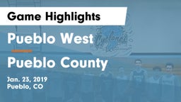 Pueblo West  vs Pueblo County  Game Highlights - Jan. 23, 2019