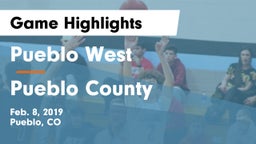 Pueblo West  vs Pueblo County  Game Highlights - Feb. 8, 2019
