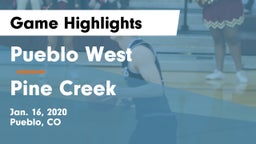 Pueblo West  vs Pine Creek  Game Highlights - Jan. 16, 2020
