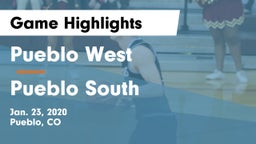 Pueblo West  vs Pueblo South  Game Highlights - Jan. 23, 2020