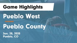 Pueblo West  vs Pueblo County  Game Highlights - Jan. 28, 2020