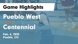 Pueblo West  vs Centennial  Game Highlights - Feb. 6, 2020
