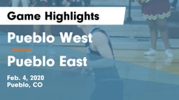 Pueblo West  vs Pueblo East  Game Highlights - Feb. 4, 2020