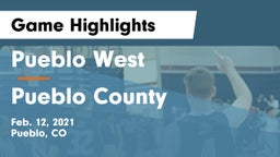 Pueblo West  vs Pueblo County  Game Highlights - Feb. 12, 2021
