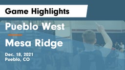 Pueblo West  vs Mesa Ridge  Game Highlights - Dec. 18, 2021