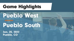 Pueblo West  vs Pueblo South  Game Highlights - Jan. 25, 2022