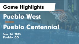 Pueblo West  vs Pueblo Centennial Game Highlights - Jan. 24, 2023