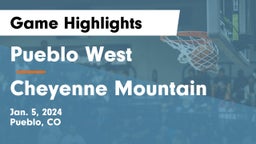 Pueblo West  vs Cheyenne Mountain  Game Highlights - Jan. 5, 2024