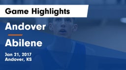 Andover  vs Abilene  Game Highlights - Jan 21, 2017