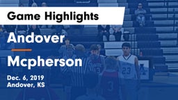 Andover  vs Mcpherson Game Highlights - Dec. 6, 2019