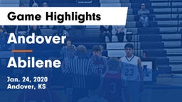 Andover  vs Abilene Game Highlights - Jan. 24, 2020