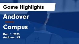 Andover  vs Campus  Game Highlights - Dec. 1, 2023