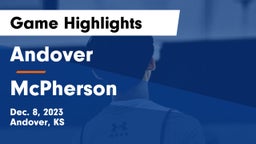 Andover  vs McPherson  Game Highlights - Dec. 8, 2023