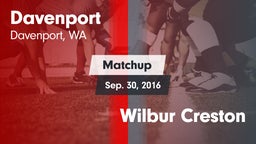 Matchup: Davenport High vs. Wilbur Creston  2016