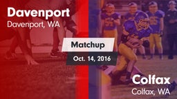 Matchup: Davenport High vs. Colfax  2016