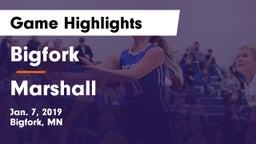 Bigfork  vs Marshall  Game Highlights - Jan. 7, 2019