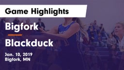 Bigfork  vs Blackduck  Game Highlights - Jan. 10, 2019