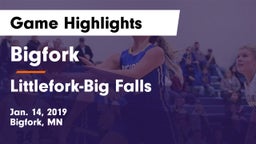 Bigfork  vs Littlefork-Big Falls  Game Highlights - Jan. 14, 2019