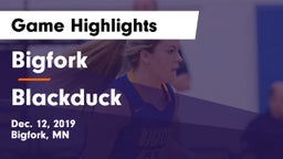 Bigfork  vs Blackduck  Game Highlights - Dec. 12, 2019