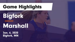 Bigfork  vs Marshall  Game Highlights - Jan. 6, 2020