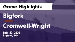 Bigfork  vs Cromwell-Wright  Game Highlights - Feb. 20, 2020