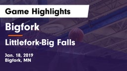 Bigfork  vs Littlefork-Big Falls  Game Highlights - Jan. 18, 2019