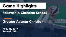 Fellowship Christian School vs Greater Atlanta Christian  Game Highlights - Aug. 13, 2019