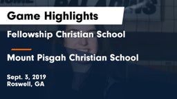 Fellowship Christian School vs Mount Pisgah Christian School Game Highlights - Sept. 3, 2019