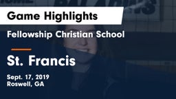 Fellowship Christian School vs St. Francis Game Highlights - Sept. 17, 2019
