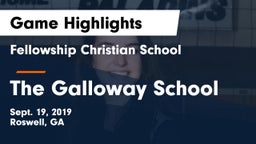 Fellowship Christian School vs The Galloway School Game Highlights - Sept. 19, 2019