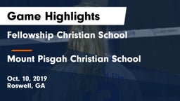 Fellowship Christian School vs Mount Pisgah Christian School Game Highlights - Oct. 10, 2019