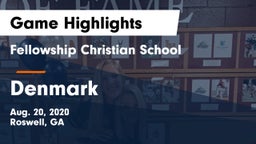 Fellowship Christian School vs Denmark  Game Highlights - Aug. 20, 2020
