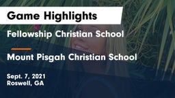 Fellowship Christian School vs Mount Pisgah Christian School Game Highlights - Sept. 7, 2021