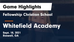 Fellowship Christian School vs Whitefield Academy Game Highlights - Sept. 18, 2021