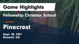 Fellowship Christian School vs Pinecrest Game Highlights - Sept. 30, 2021