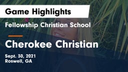 Fellowship Christian School vs Cherokee Christian Game Highlights - Sept. 30, 2021